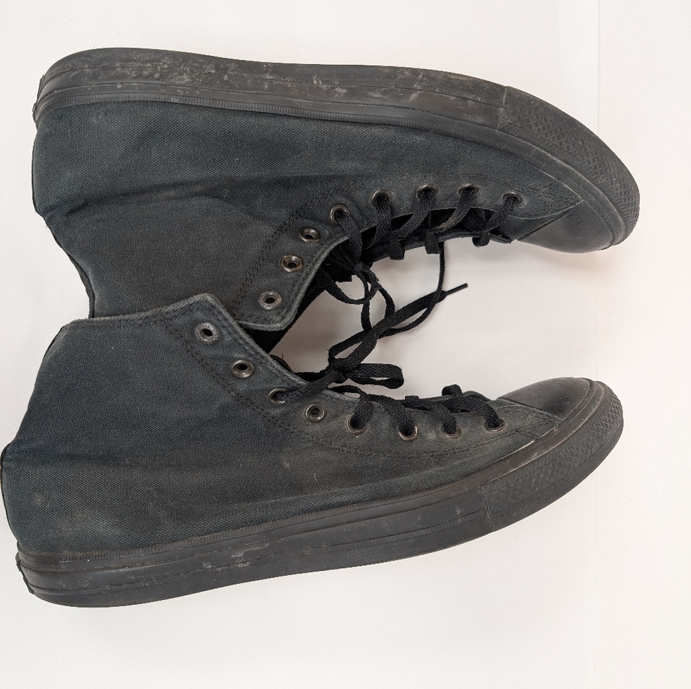 Converse Chuck Taylor II Black High Rise Sneakers Mens 14 - Picture 2 of 9